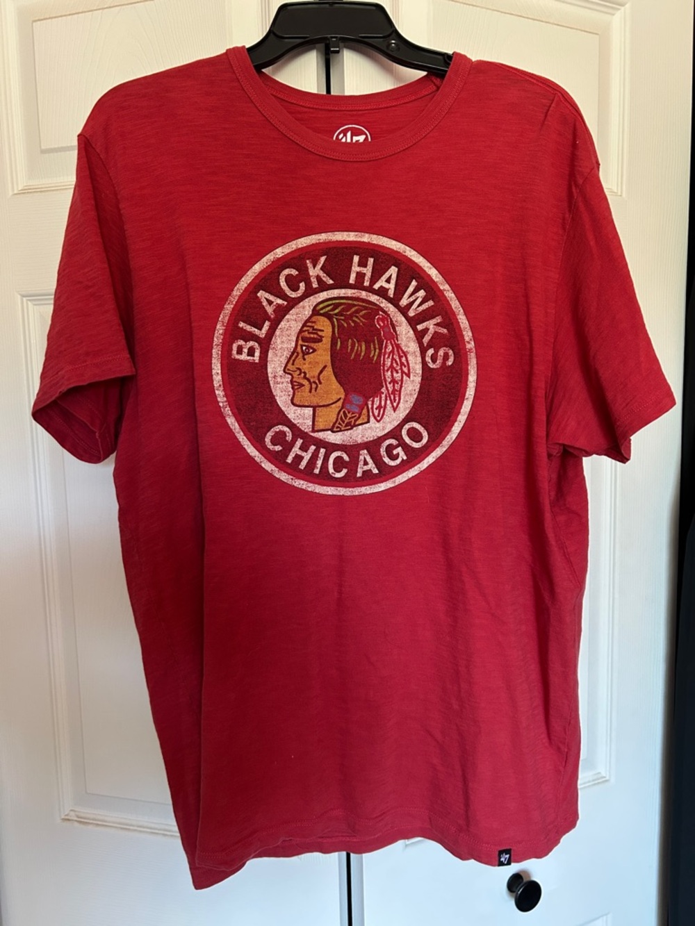 Men’s ‘47 Brand Chicago Blackhawks Graphic T-Shirt - Red - Size XL